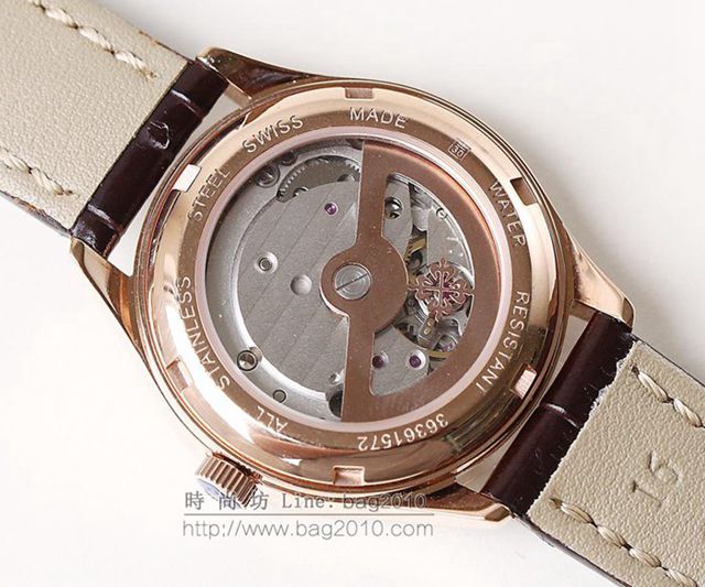 PATEK PHILIPPE手錶 2019最新款情侶對表 百達翡麗月相系列 百達翡麗高端情侶腕表  hds1418